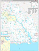 Lower Connecticut River Valley Wall Map Premium Style